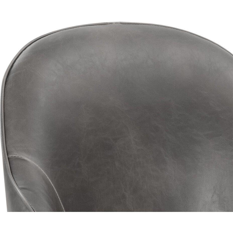 Bretta Overcast Grey Swivel Dining Chair, Swivel
